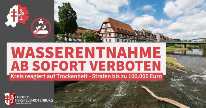Wasserentnahmeverbot