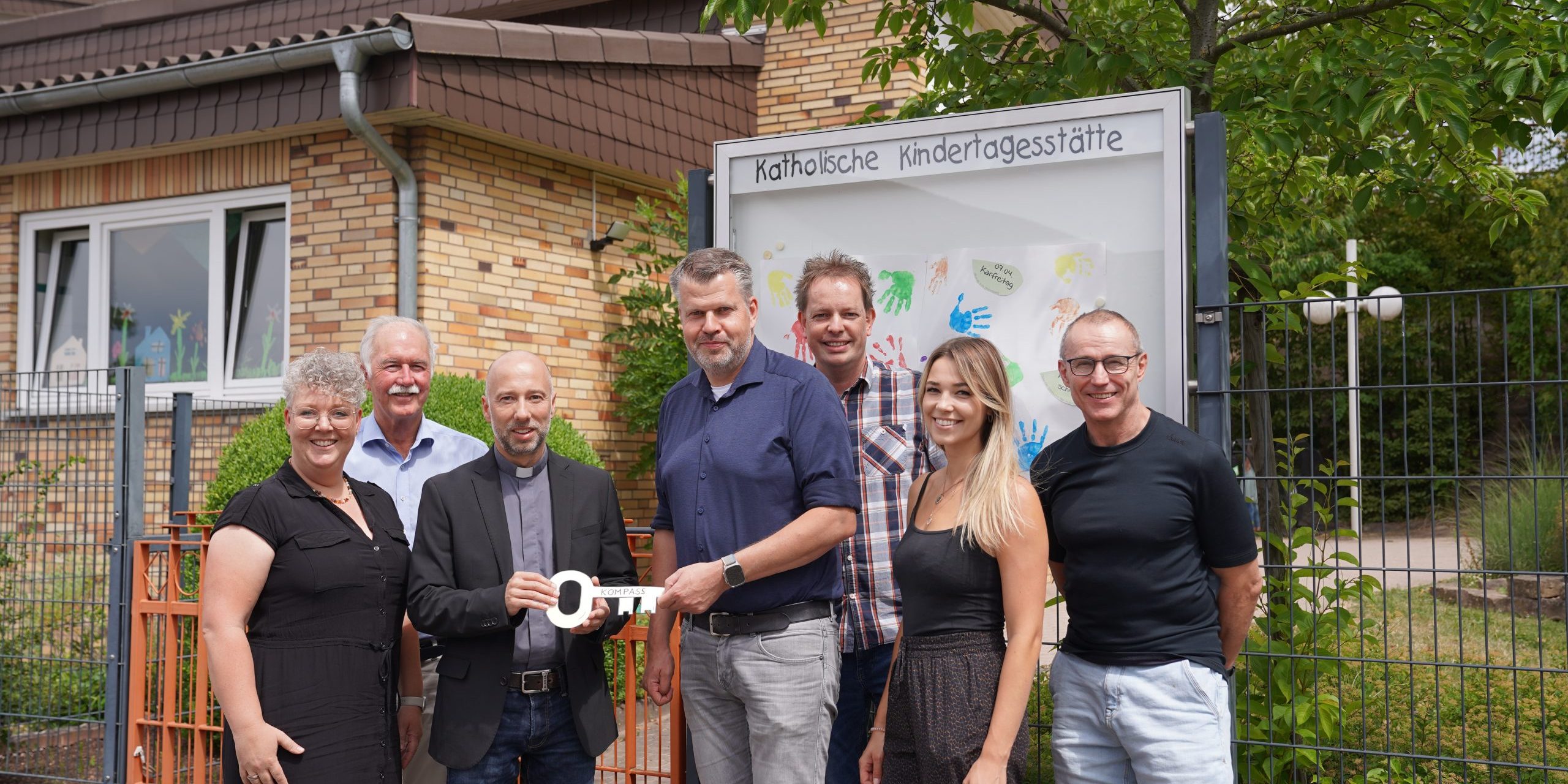 Freudige Gesichter überall: Die Stadt Bebra hat Anfang des Monats die Trägerschaft der ehemaligen Kita St. Marien übernommen. Unter dem Namen "Kompass" wird die Kita nun weitergeführt.