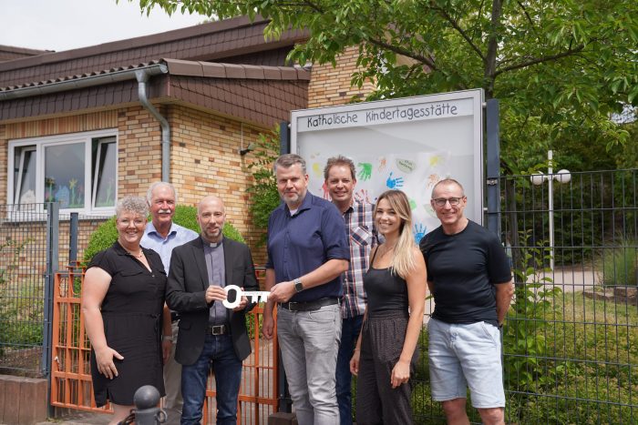 Freudige Gesichter überall: Die Stadt Bebra hat Anfang des Monats die Trägerschaft der ehemaligen Kita St. Marien übernommen. Unter dem Namen "Kompass" wird die Kita nun weitergeführt.