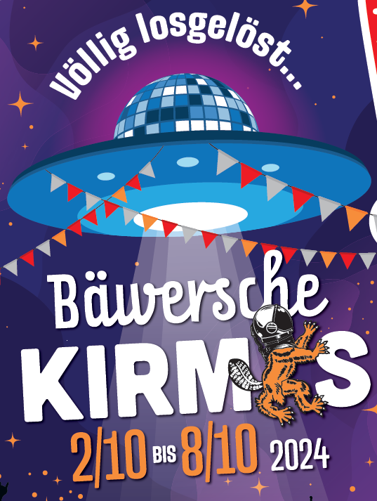 Die Bäwersche Kirmes 2024 hebt ab und bringt die Sterne zum Glitzern! Vom 2. bis 8. Oktober wird die...