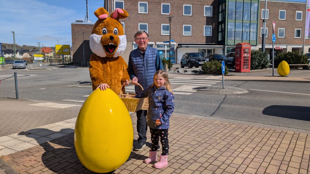 In der Innenstadt herrschte am heutigen Gründonnerstag fröhliche Osterstimmung...